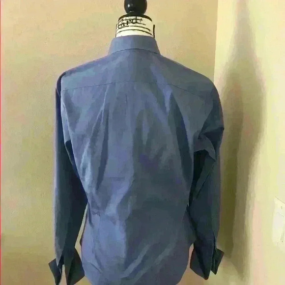 Peter Raney Blue Tuxedo Shirt - Picture 2 of 4